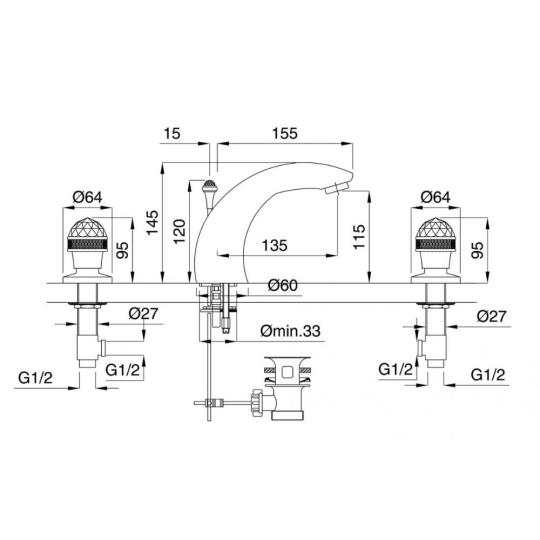 umyvadlova bateria technicky nakres elegantne baterie lameridiana zariadenie.jpg
